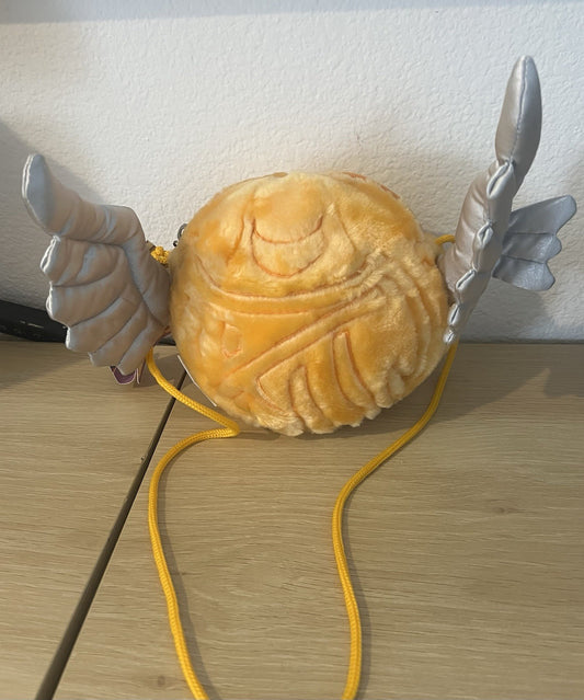 Harry Potter Golden Snitch Plush Handbag Purse w/ Tags 2000 Warner Vintage Rare