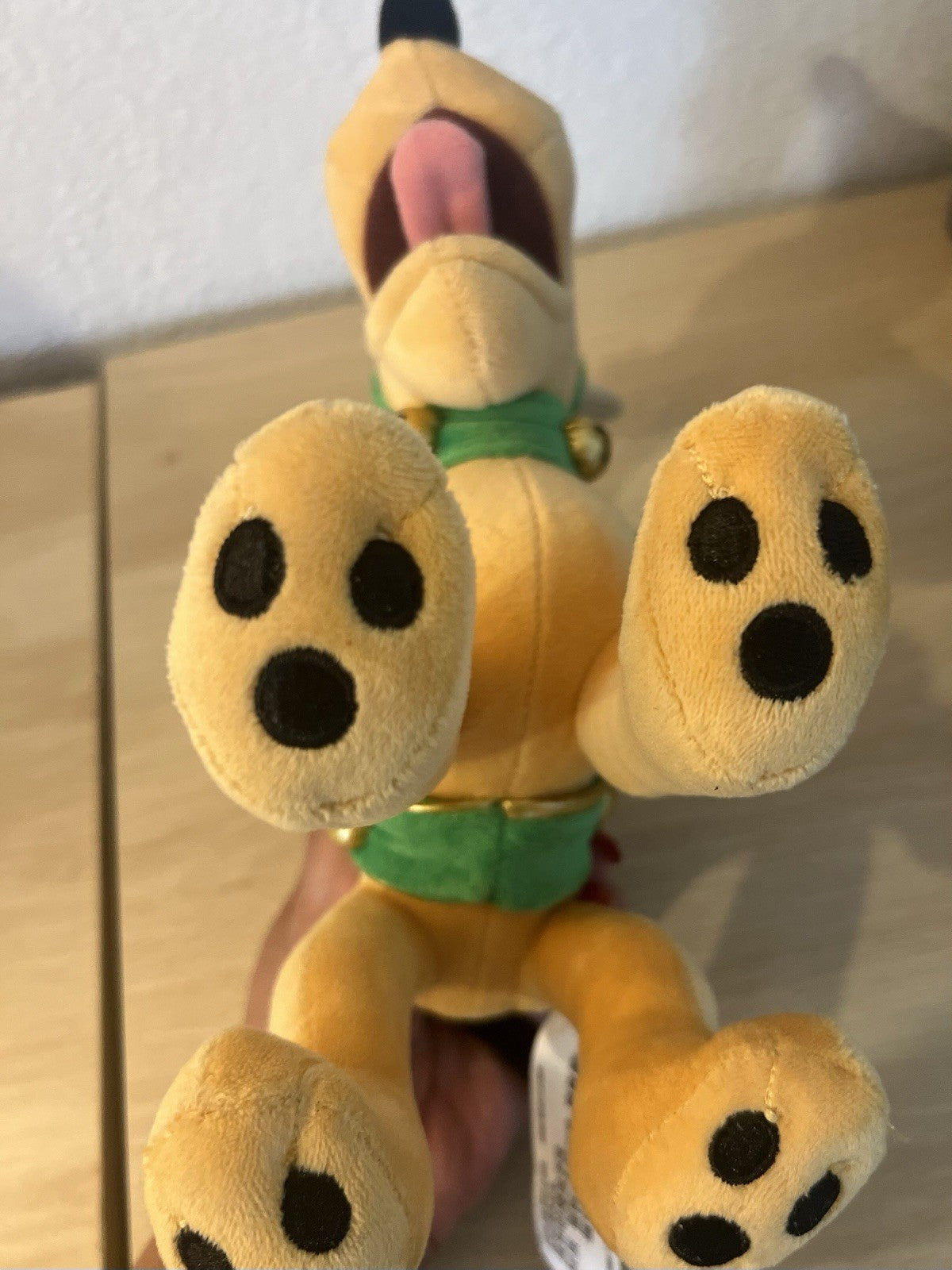Disney Pluto Plush Christmas Reindeer Antlers & Jingle Bells Dog Holiday