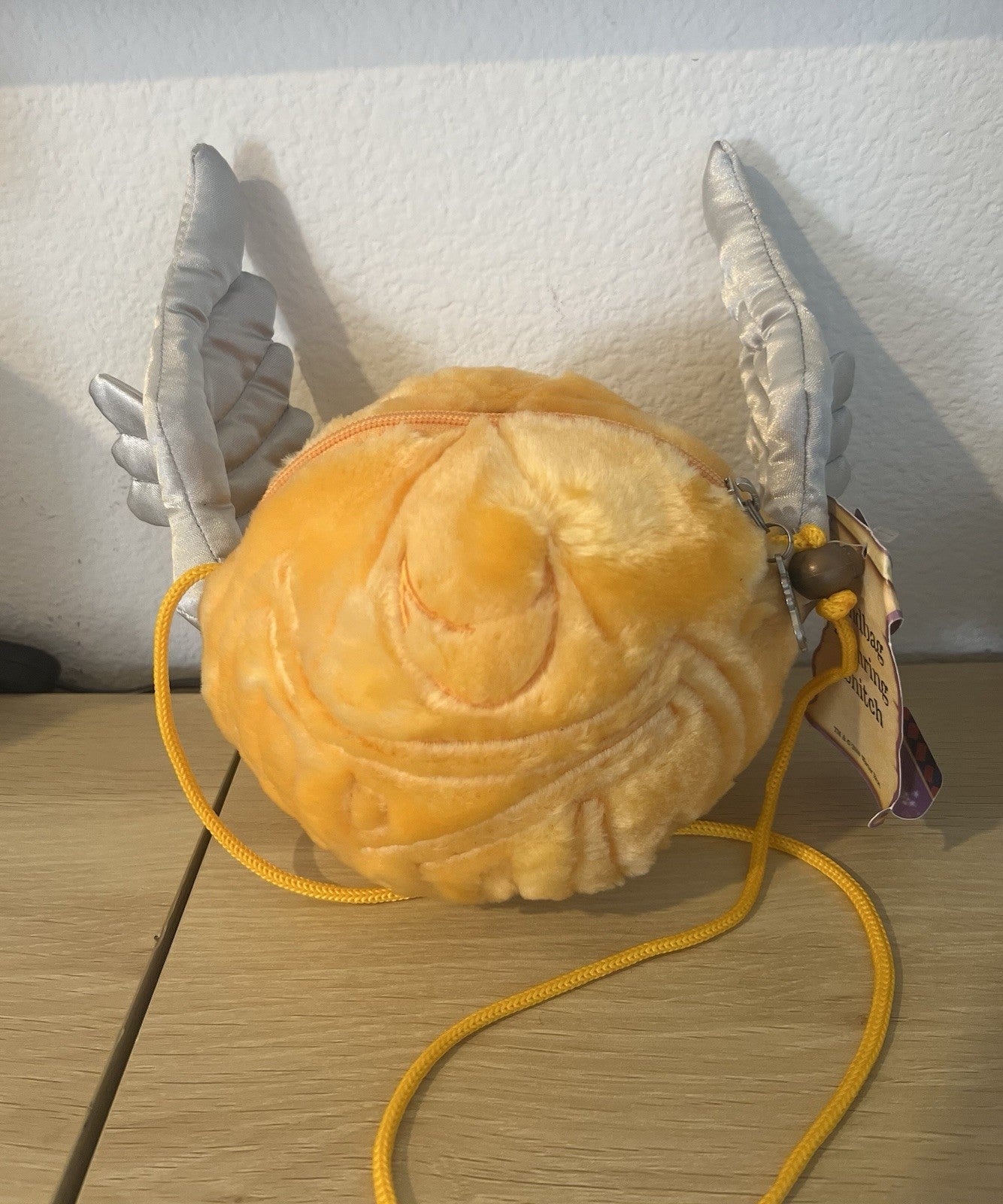Harry Potter Golden Snitch Plush Handbag Purse w/ Tags 2000 Warner Vintage Rare