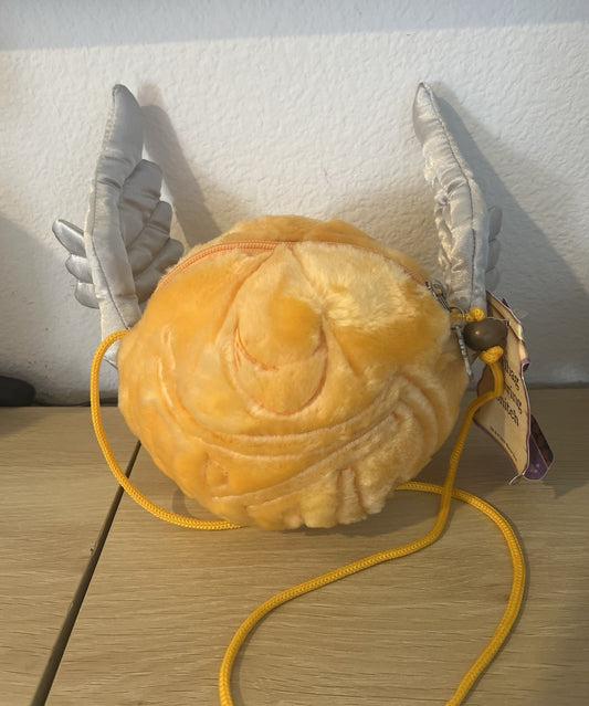 Harry Potter Golden Snitch Plush Handbag Purse w/ Tags 2000 Warner Vintage Rare