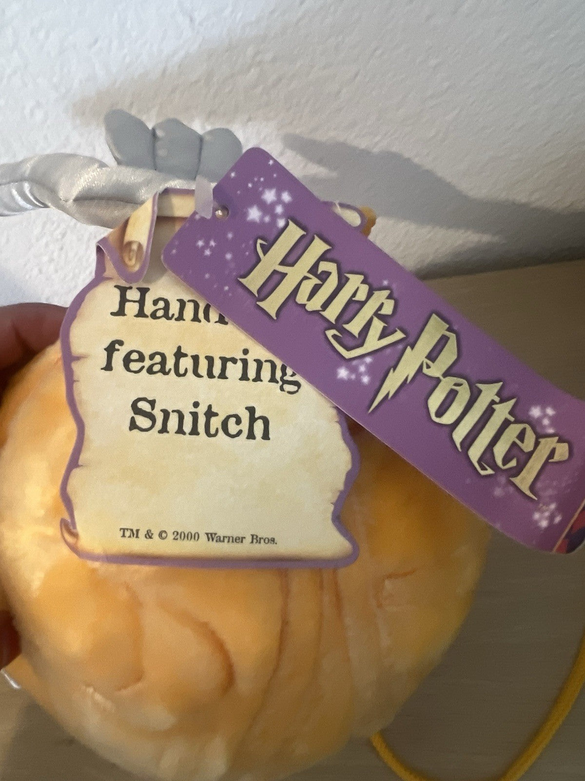 Harry Potter Golden Snitch Plush Handbag Purse w/ Tags 2000 Warner Vintage Rare