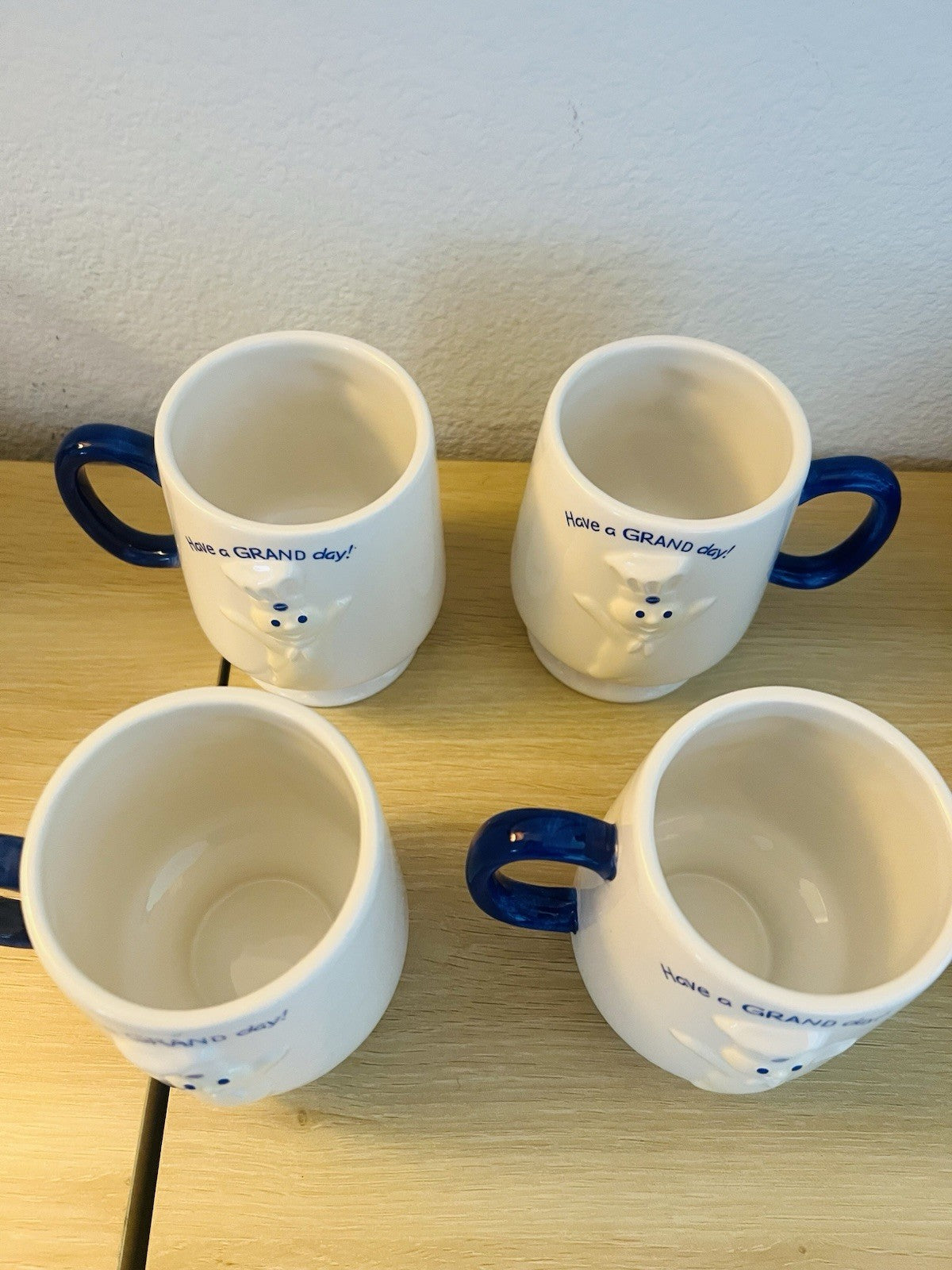 Pillsbury Doughboy Mug Tree Set 2004 Simson Giftware w/ 4 Mugs New In Box