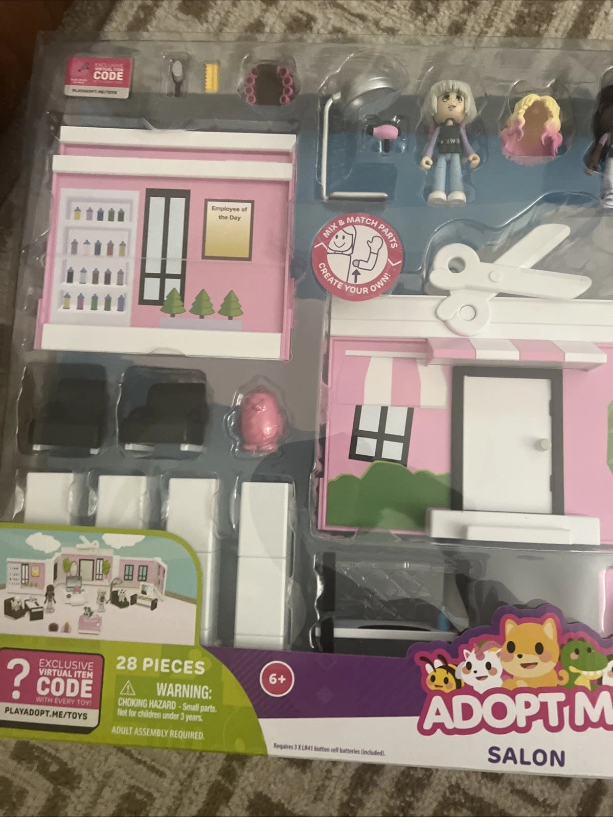 Adopt Me Pet Salon Playset with Mini Figures Toy New With Box